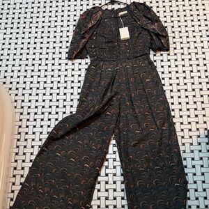 Ulla Johnson Black Multicolor Jumpsuit